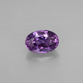 Safira violeta natural 0,70ct, corte oval, VS