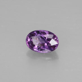 Safira violeta natural 0,70ct, corte oval, VS