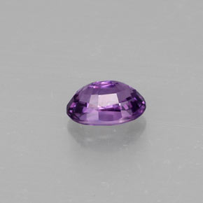Safira violeta natural 0,70ct, corte oval, VS