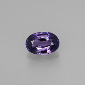 Safira violeta natural 0,55ct, corte oval, VS