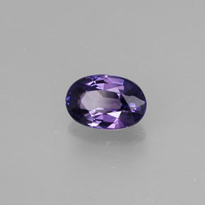 Safira violeta natural 0,55ct, corte oval, VS