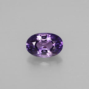 Safira violeta natural 0,70ct, corte oval, VS