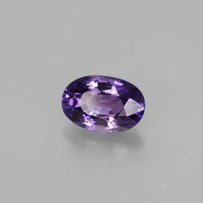Safira violeta natural 0,70ct, corte oval, VS