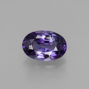 Safira violeta natural 0,56ct, corte oval, VS