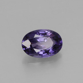 Safira violeta natural 0,56ct, corte oval, VS