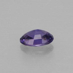 Safira violeta natural 0,56ct, corte oval, VS