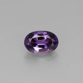 Safira violeta natural 0,67ct, corte oval, VS