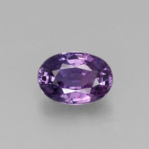 Safira violeta natural 0,61ct, corte oval, VS