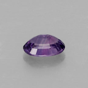 Safira violeta natural 0,61ct, corte oval, VS