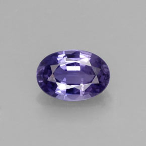 Safira violeta natural 0,58ct, corte oval, VS