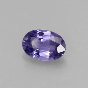 Safira violeta natural 0,58ct, corte oval, VS