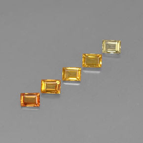 Pedras preciosas de safira multicolorido natural de  ct, baguete, VVS-VS