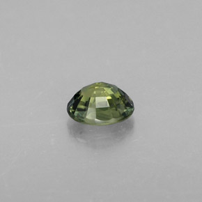 Safira verde natural 0,56ct, corte oval, VVS-VS