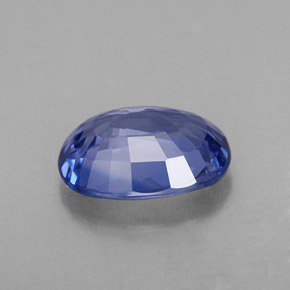 Safira azul natural 2,23ct, corte oval, VS