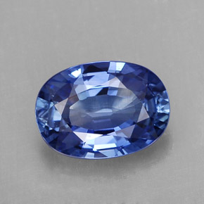 Safira azul natural 2,32ct, corte oval, VVS-VS