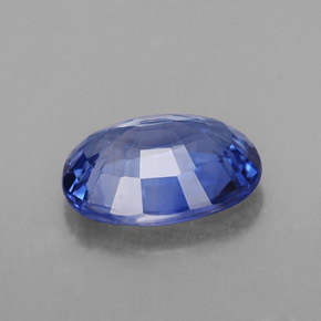 Safira azul natural 2,32ct, corte oval, VVS-VS