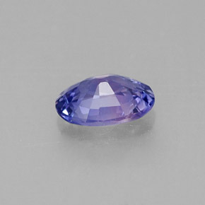 Safira violeta natural 0,53ct, corte oval, SI