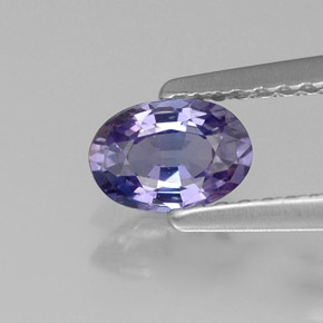 Safira violeta natural 0,57ct, corte oval, VVS-VS