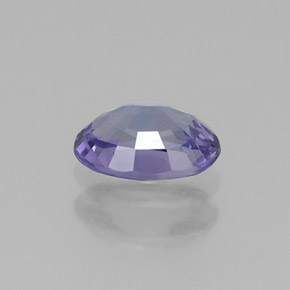 Safira violeta natural 0,57ct, corte oval, VVS-VS