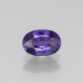 Safira violeta natural 0,65ct, corte oval, VVS-VS