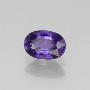 Safira violeta natural 0,65ct, corte oval, VVS-VS