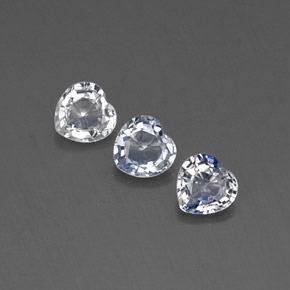 Pedras preciosas de safira azul natural de  ct, formato de coração, VVS-VS