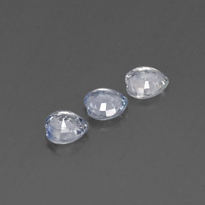 Pedras preciosas de safira azul natural de  ct, formato de coração, VVS-VS