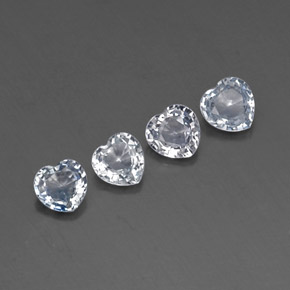 Pedras preciosas de safira azul natural de  ct, formato de coração, VVS