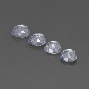 Pedras preciosas de safira azul natural de  ct, formato de coração, VVS