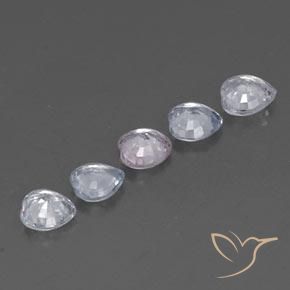 Pedras preciosas de Safira Branco azulado natural de 1.69 ct, Coração, VVS
