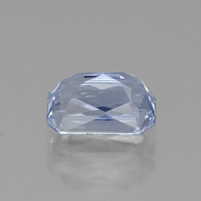 Safira azul natural 1,27ct, corte esmeralda, VVS