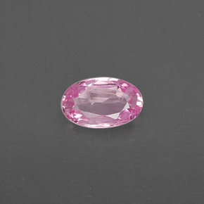 Safira rosa natural 0,29ct, corte oval, VVS-VS