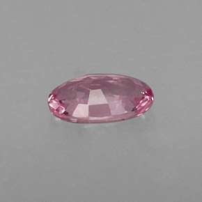 Safira rosa natural 0,27ct, corte oval, VVS