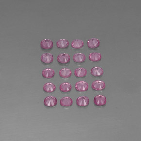 Pedras preciosas de safira rosa natural de  ct, corte redondo, VVS-VS