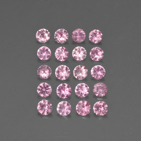 Pedras preciosas de safira rosa natural de  ct, corte redondo, VVS-VS