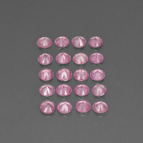 Pedras preciosas de safira rosa natural de  ct, corte redondo, VVS-VS