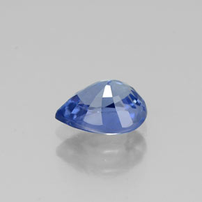Safira azul natural 1,02ct, formato de pêra, VS