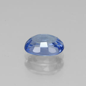 Safira azul natural 1,18ct, corte oval, VS