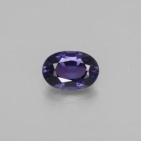 Safira violeta natural 0,59ct, corte oval, VVS