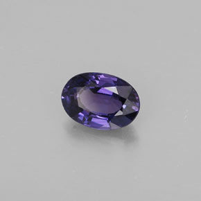 Safira violeta natural 0,59ct, corte oval, VVS