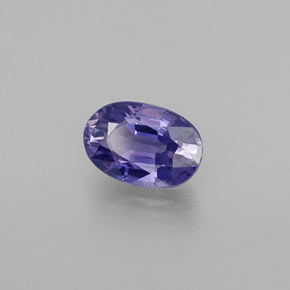 Safira azul natural 0,67ct, corte oval, VVS