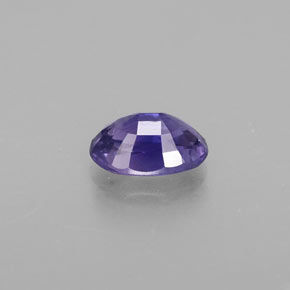 Safira azul natural 0,67ct, corte oval, VVS