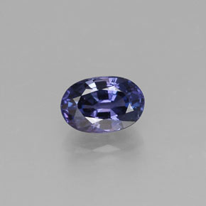 Safira violeta natural 0,68ct, corte oval, VS-SI