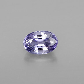 Safira violeta natural 0,74ct, corte oval, VVS
