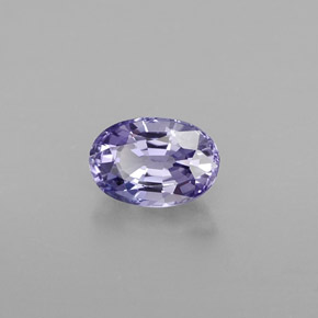 Safira violeta natural 0,74ct, corte oval, VVS