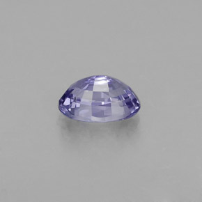 Safira violeta natural 0,74ct, corte oval, VVS