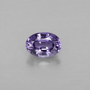 Safira violeta natural 0,68ct, corte oval, VVS