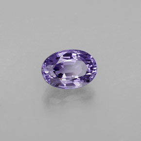 Safira violeta natural 0,68ct, corte oval, VVS