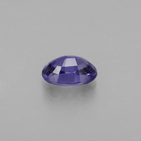 Safira violeta natural 0,60ct, corte oval, VVS