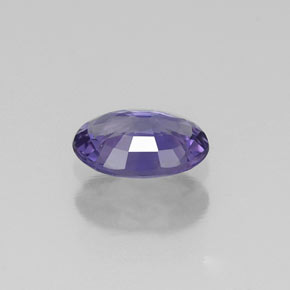 Safira violeta natural 0,49ct, corte oval, VS